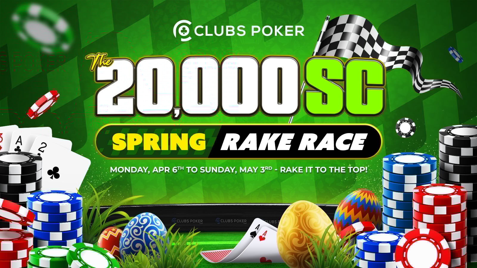 The 20,000 SC Spring Rake Race Banner